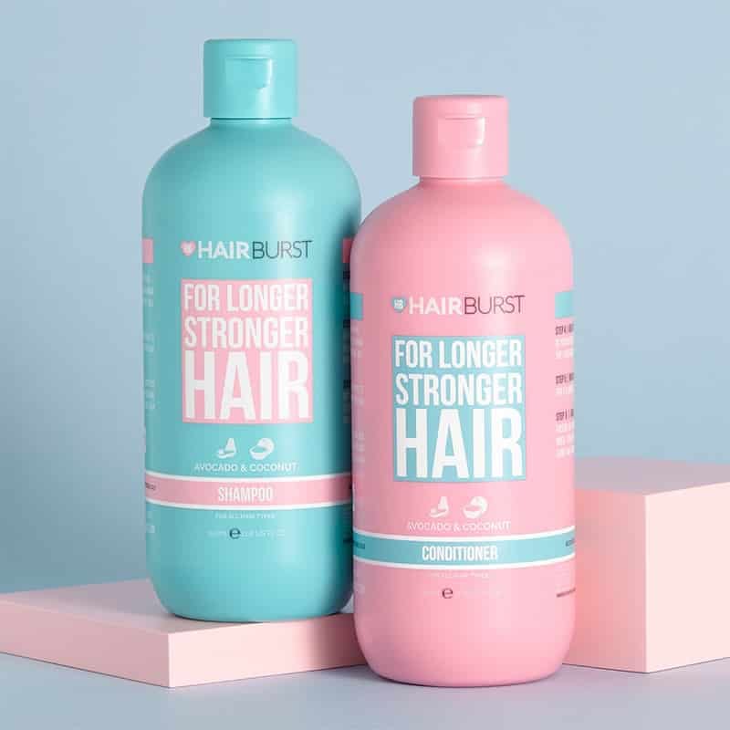 HAIR BURST Shampoo & Conditioner for Longer Stronger Hair هيربرست مجموعة تقوية ونمو الشعر شامبو وبلسم