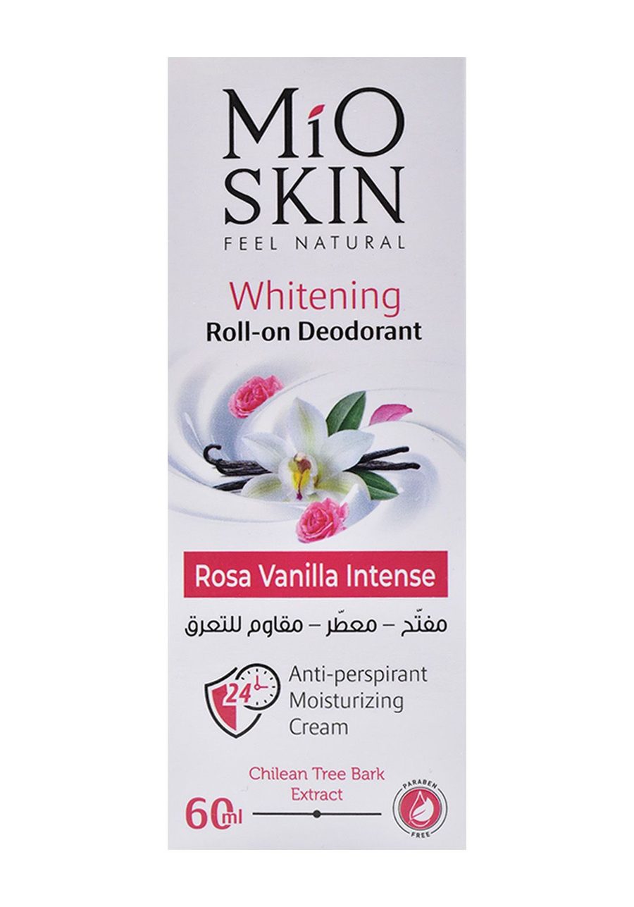 مضاد للتعرق برائحة الفانيلا 60 مل من ميو سكن Mio Skin Whitening Anti-Perspirant Rose Vanilla Intense