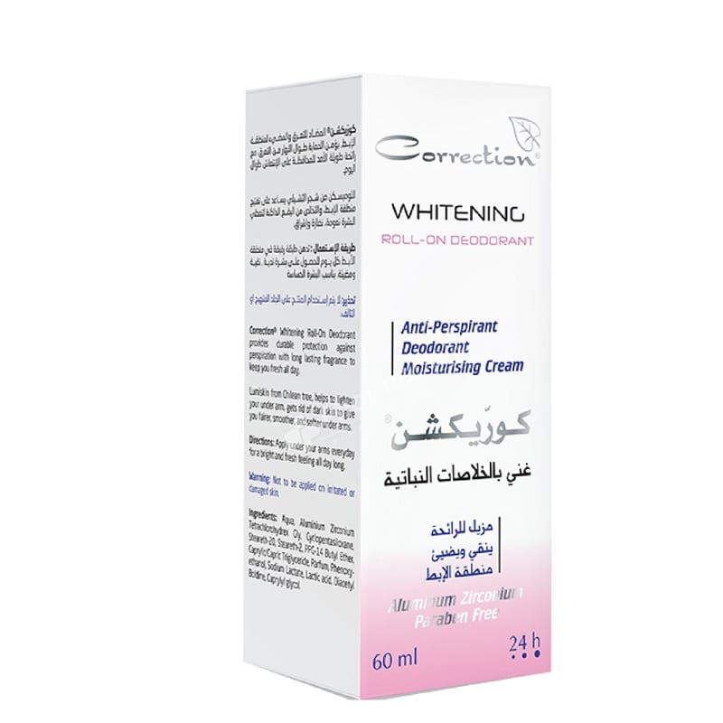 مزيل العرق 60 مل من كوريكشن وردي