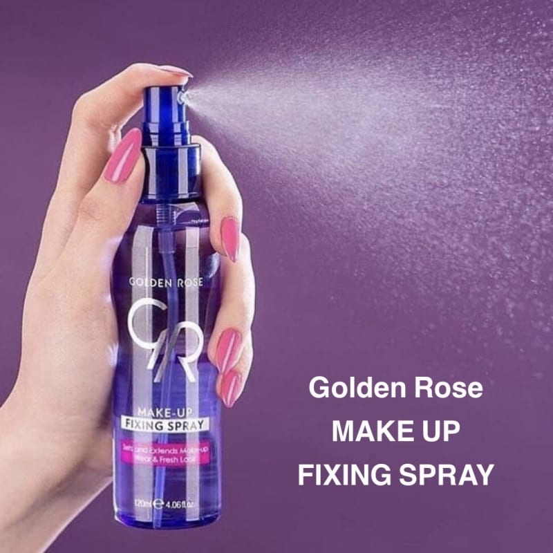 GOLDEN ROSE Make-up Fixing Spray - 120ml | كولدن روز بخاخ تثبيت المكياج - 120 مل