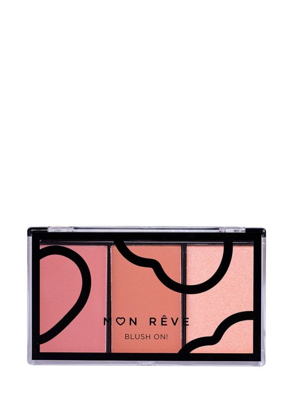 باليت مورد خدود درجة 02 من مون ريف Mon reve blusher trio earthy