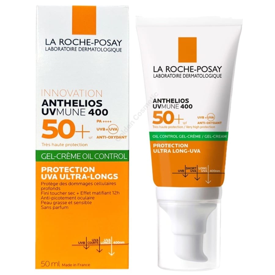 La Roche Posay Anthelios Uvmune 400 Oil Control Spf50 + واقي شمس لاروش بوزي للتحكم بافراز الدهون 50 مل