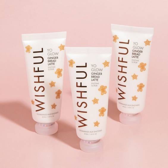 هدى بيوتي وشفل يو جلو جينجربريد لاتيه مقشر الإنزيم Huda Beauty WISHFUL Yo 0Glow Gingerbread Latte Enzyme Scrub