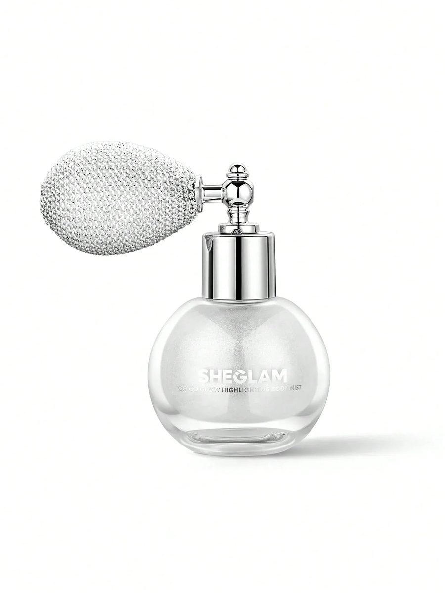 Sheglam GO GO GLOW بودرة رذاذ الجسم متعددة الاستخدام - جديد شيكلام ابيض فضي frosted opal