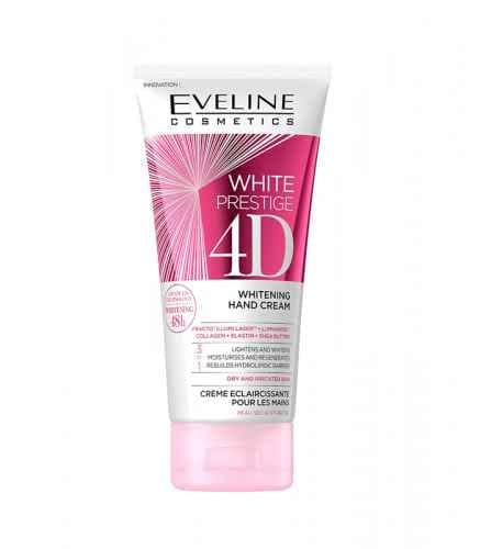 كريم تفتيح اليدين وايت برستيج فور دي من ايفيلين 100مل Eveline White Prestige 4D whitening hand cream 100 ml
