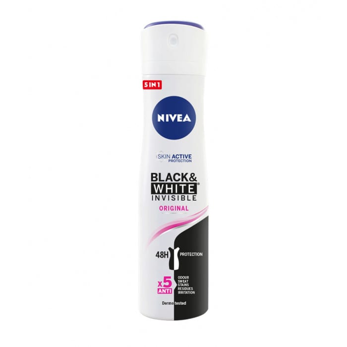نيفيا مضاد للتعرق أبيض وأسود غير مرئي 200 مل NIVEA INV.BLACK&WHITE DEO