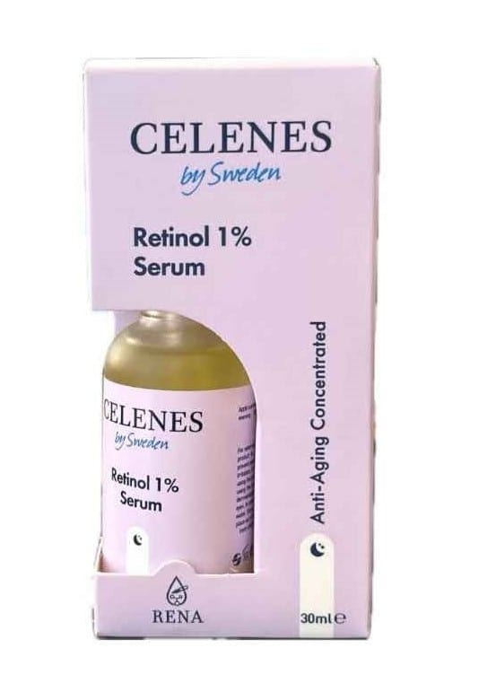 CELENES BY SWEDEN RETINOL 1% SERUM - 30ML | سيلينس سيروم ريتينول 1% - 30 مل