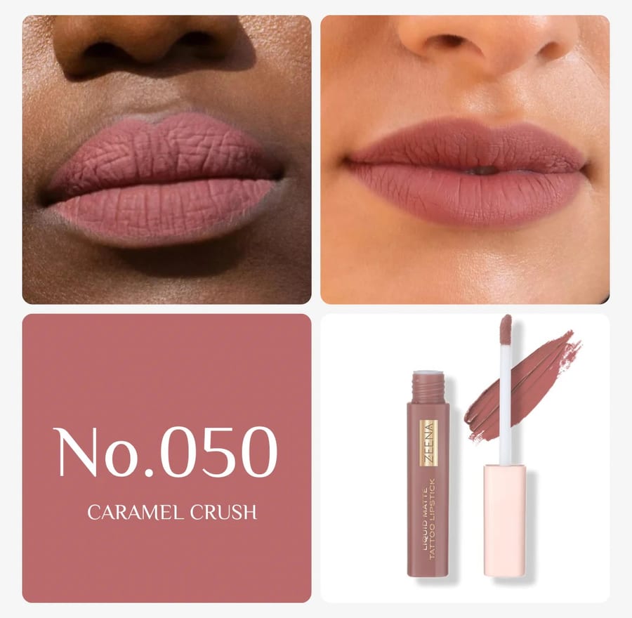 ZEENA Liquid Matte Tattoo Lipstick | زينا احمر شفاه سائل مات 050