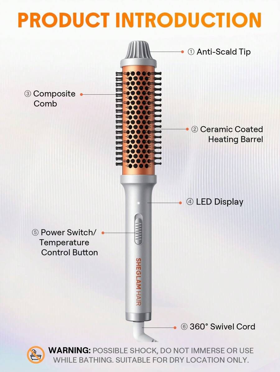Sheglam hair It-Curl Thermal Blowout Brush فرشاة تصفيف الشعر الحرارية من شيكلام هير إت-كيرل