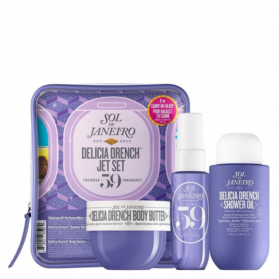 Sol de Janeiro Delicia Drench 59 Jet Set سول دي جانيرو - مجموعة ديليسيا درينش 59 جيت 3 قطع