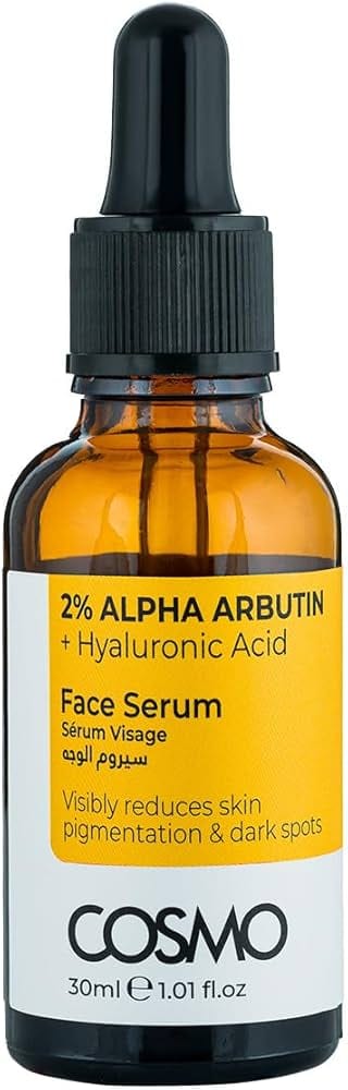 COSMO 2% Alpha arbutin + hyaluronic acid Serum - 30ml | كوزمو سيروم الفا اربوتين 2% + حمض الهيالورنيك - 30 مل