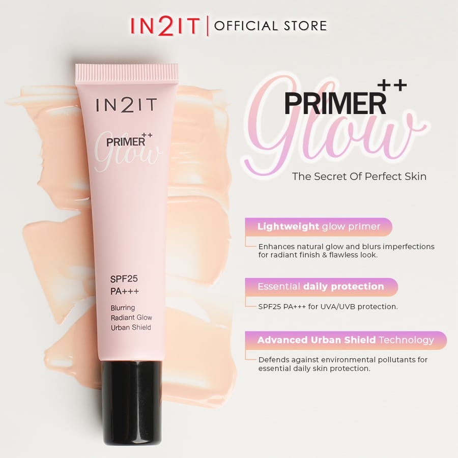 IN2IT Primer++ Glow 15 g برايمر ان تو ات كلو مع حماية من الشمس SPF25