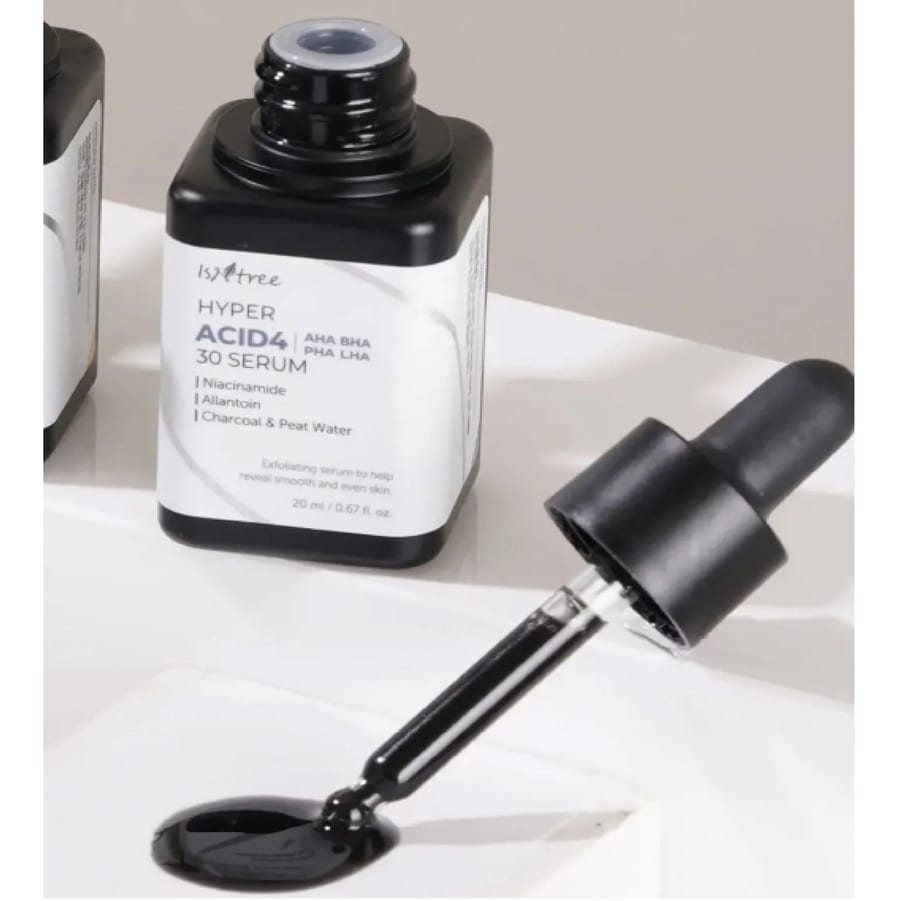 Isntree - Hyper Acid 4 AHA BHA PHA LHA 30 Serum 20ml سيروم مقشر كيميائي ايسنتري هايبر اسيد
