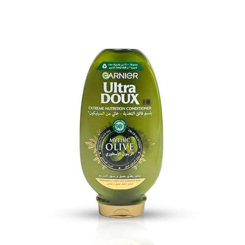 Garnier Ultra Doux Mythic Oil Conditioner - 360ml | غارنييه بلسم زيت الزيتون - 360 مل