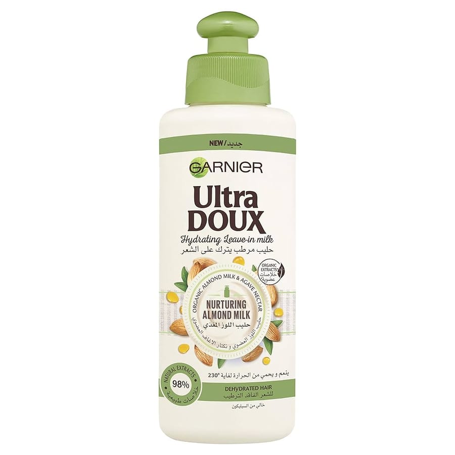Garnier Ultra Doux Leave-In Cream With Almond Milk - 200ml | غارنييه الترا دو ليف ان بحليب اللوز - 200 مل
