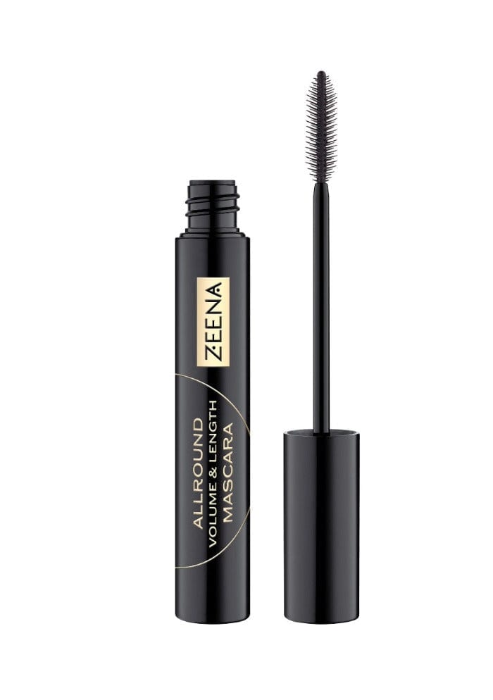 ZEENA ALLROUND VOLUME & LENGTH MASCARA – BLACK زينا ماسكارا لتكثيف وتطويل الرموش – أسود