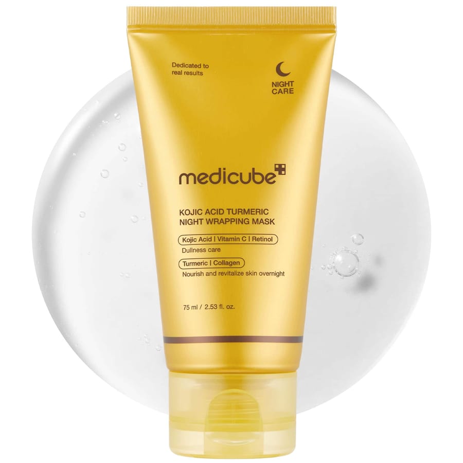 Medicube Turmeric Overnight Wrapping Peel Off Mask قناع ميديكيوب الليلي المقشر بالكركم