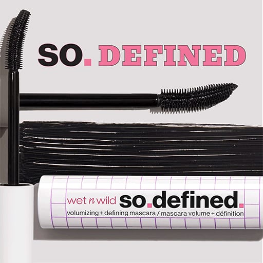 ماسكارا مكثفة للرموش اسود Wetnwild So Defined Mascara