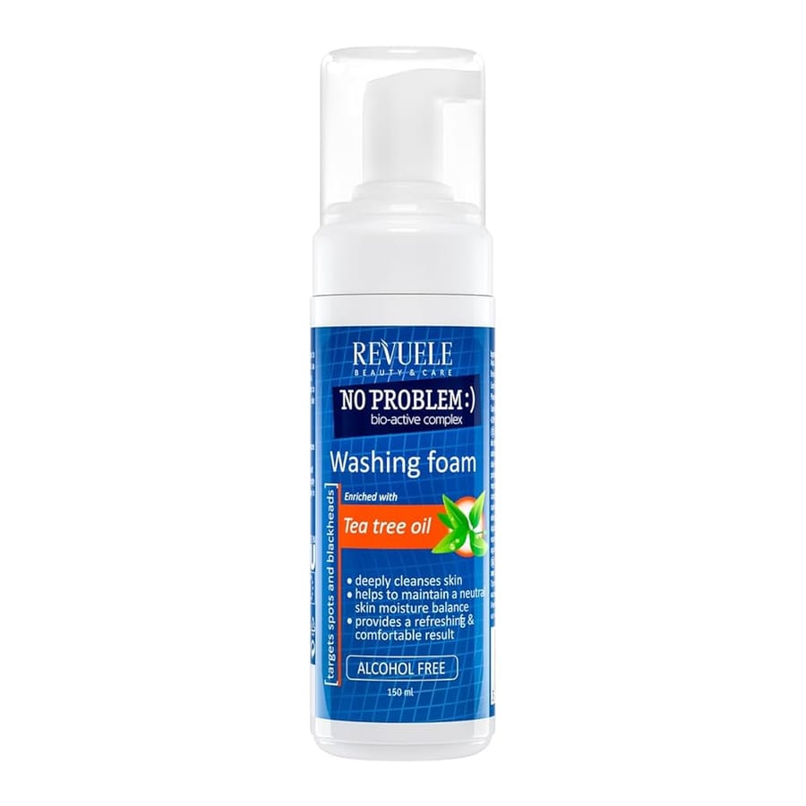 Revuele No problem Washing Foam With Tea Tree Oil - 150ml | ريفويل غسول بالشاي الأخضر - 150 مل