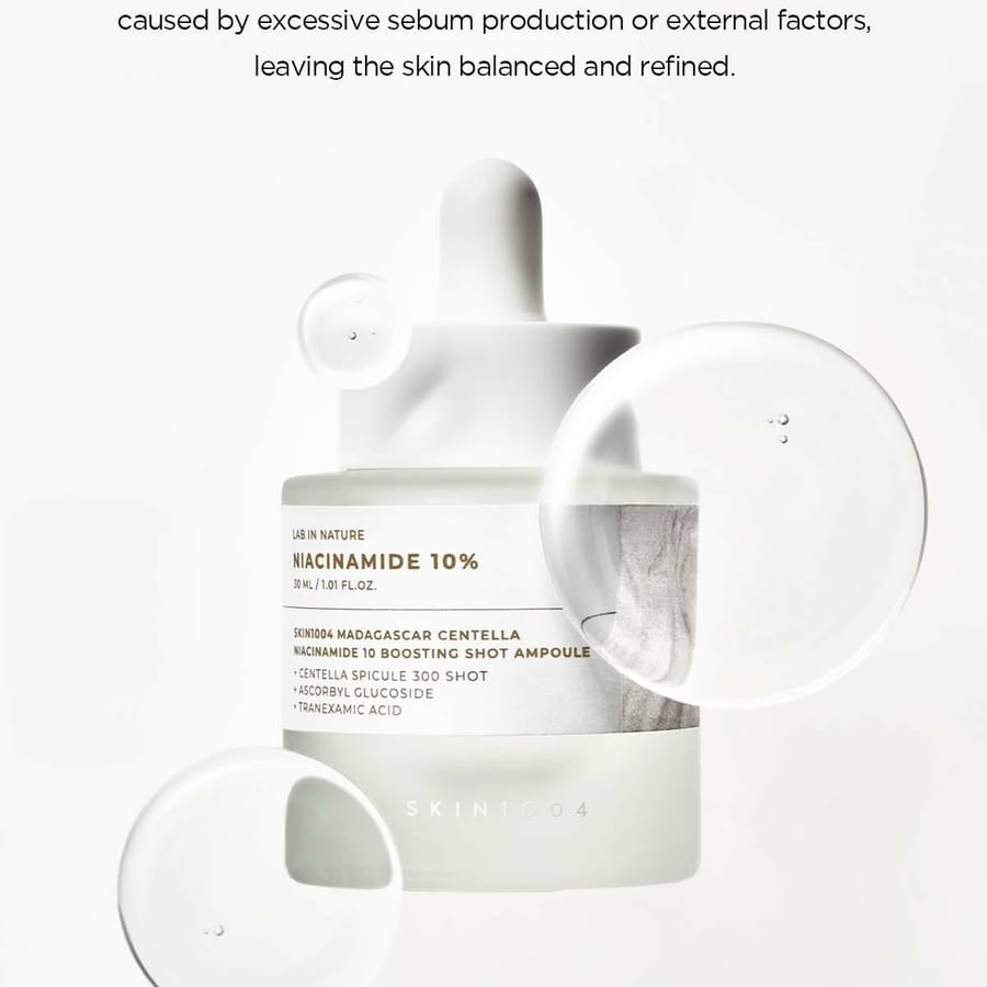 SKIN1004 Madagascar Centella Niacinamide 10 Boosting Shot Ampoule 30ml سيروم نياسينمايد مع السنتيلا من براد سكن1004