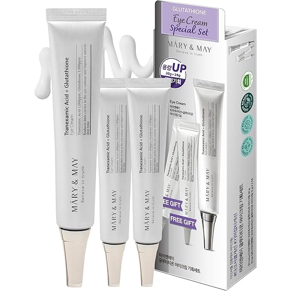 [Mary&May] Glutathione Eye Cream Special Set (30g+12g x2) ماري اند ماي مجموعة خاصة من كريمات العيون بالجلوتاثيون (30 جم + 12 جم × 2)