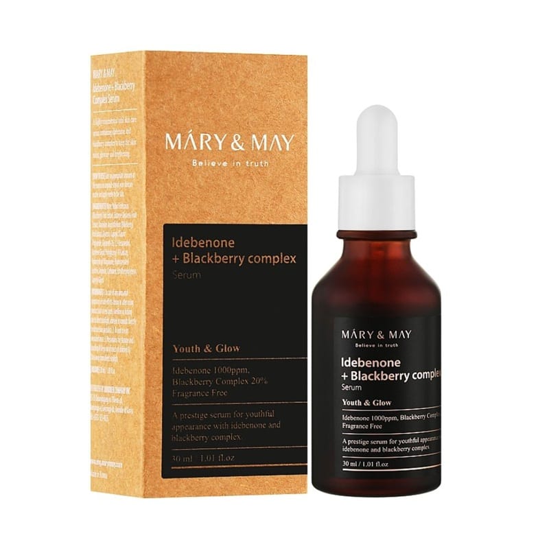 Mary&May | Idebenone + Blackberry Complex Serum – 30ml ماري اند ماي | سيروم إيديبينون + بلاك بيري كومبلكس - 30 مل