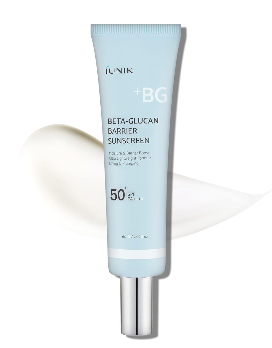 Iunik Beta-Glucan Barrier Sunscreen SPF50+ PA+++ 60ml واقي الشمس من ايونيك بيتا جلوكان بعامل حماية من الشمس 50+ PA+++ 60 مل