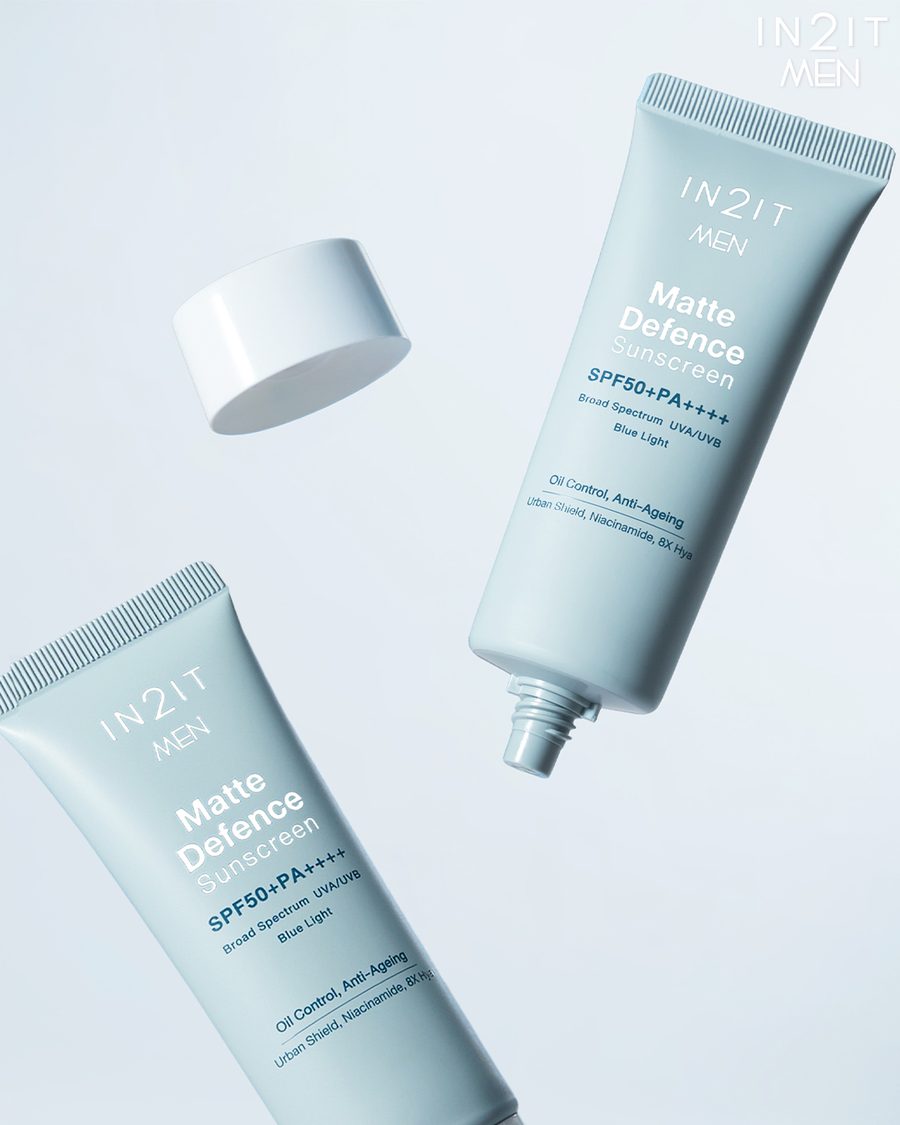 In2It Men Matte Defence Sunscreen SPF50+ PA++++ 40g ان تو ات واقي شمس مخصص للرجال