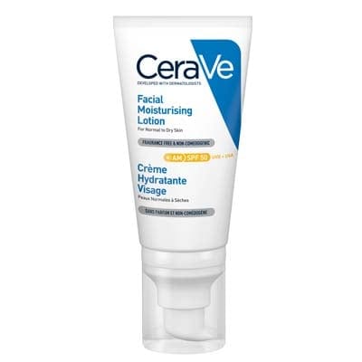 CeraVe Crème Hydratante SPF50 سيرافي واقي شمس مرطب للبشرة الاصدار الفرنسي