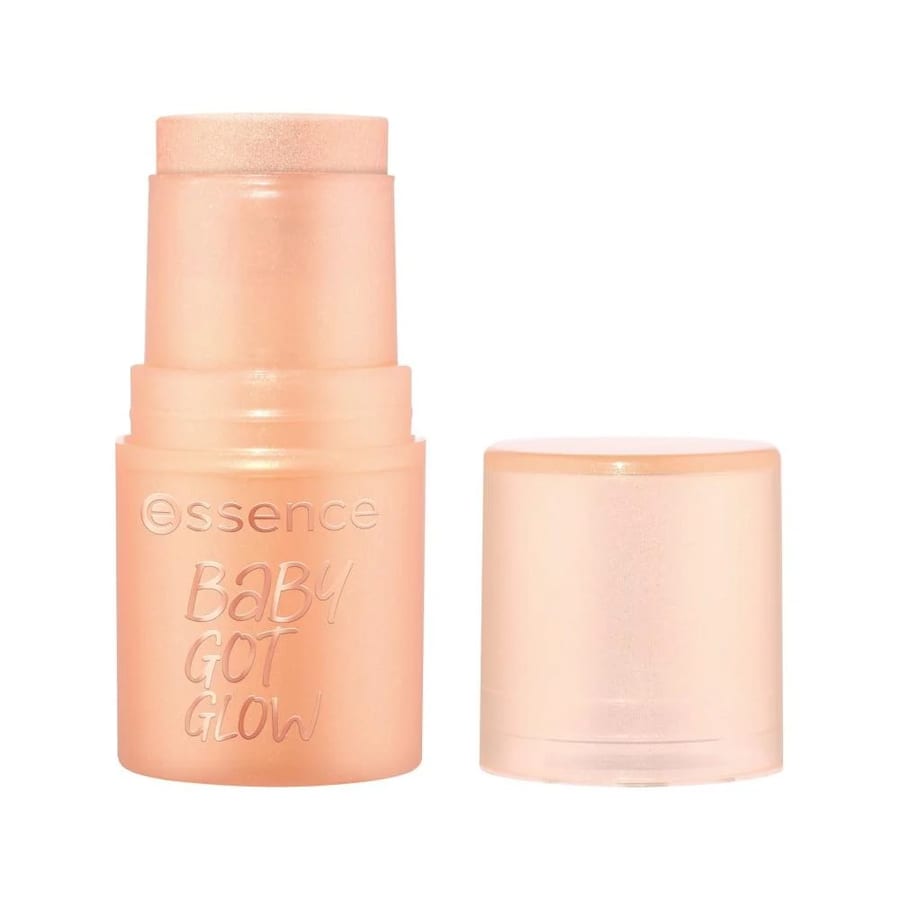 Essence Highlighter Stick Golden Aura Baby Got Glow By Essence - 10 اسنس هايلايتر اضاءة ستك كريمي