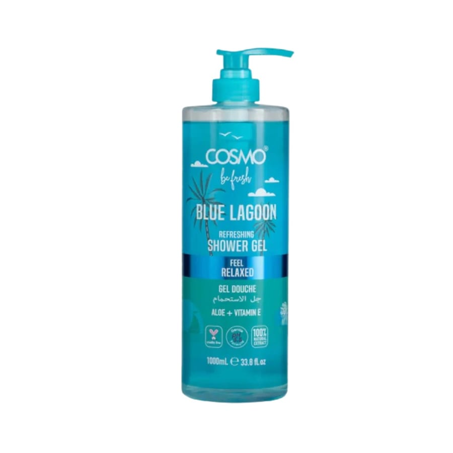 COSMO Blue Lagoon Pefreshing Shower Gel - 1000ml | كوزمو جل الاستحمام بلو لاجون - 1000 مل