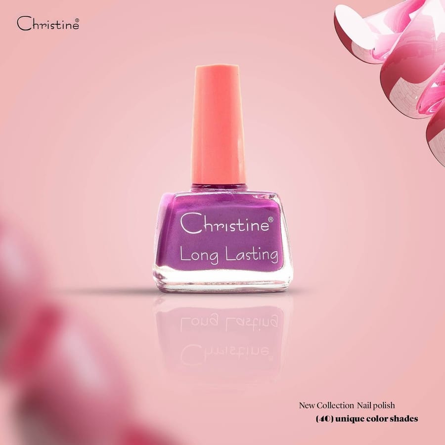 صبغ اضافر كريستين christine long lasting nail polish
