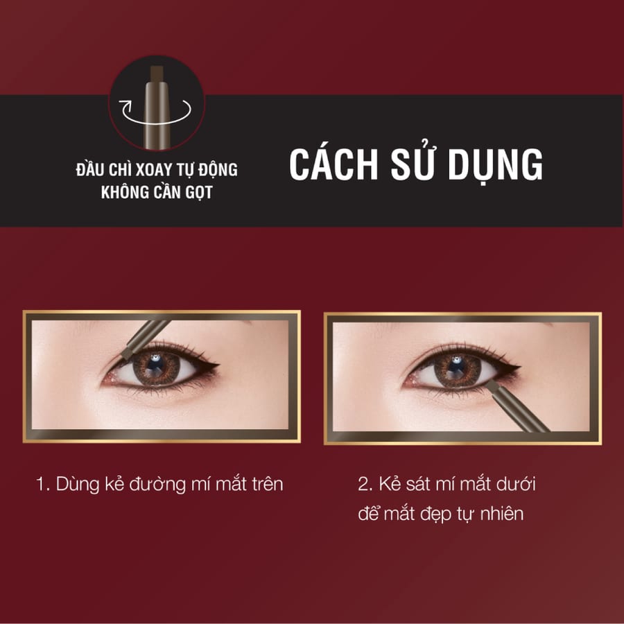 BROWIT Smooth & Slim Inner Eyeliner Deep Brown برويت محدد عيون داخلي ناعم ورفيع 0.1 غرام، بني داكن