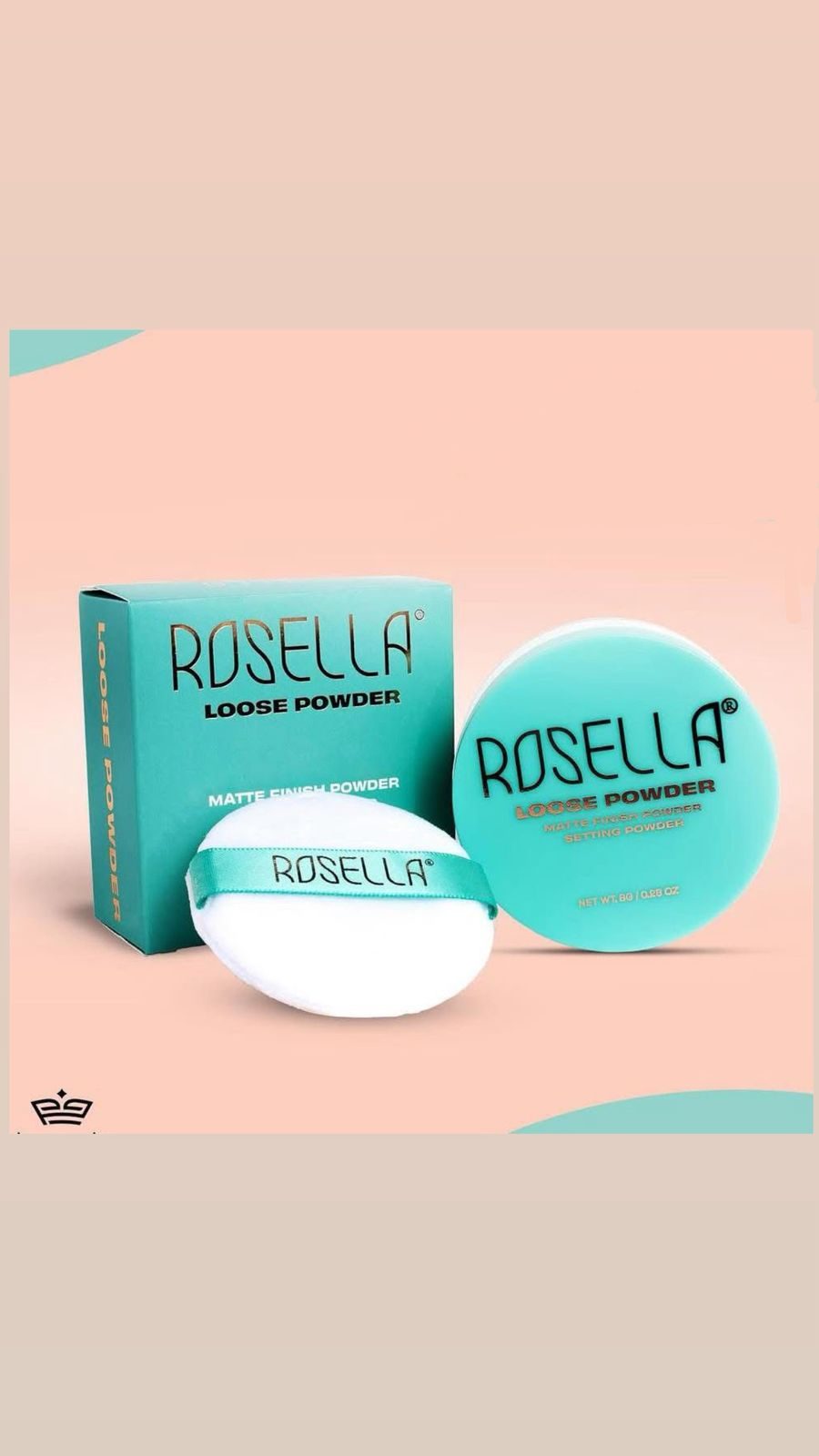روزيلا لوس باودر شفاف لتثبيت المكياج مات rosella loose powder