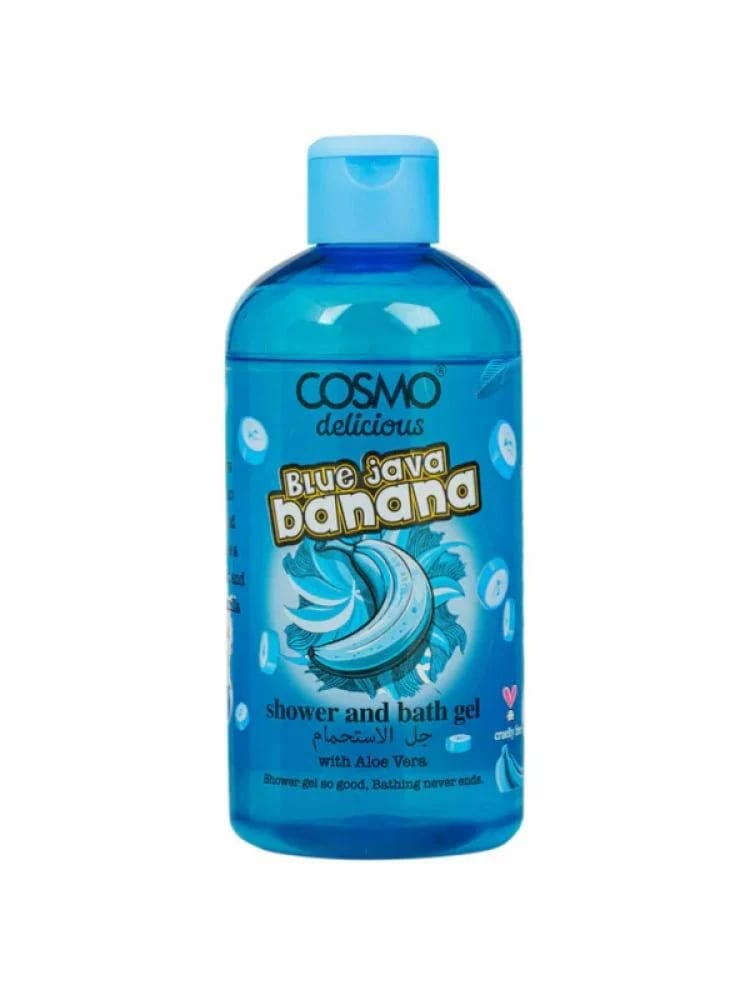 جل استحمام برائحة الموز الأزرق من كوزمو ديليشس - 500مل COSMO Blue Java Banana Shower Gel