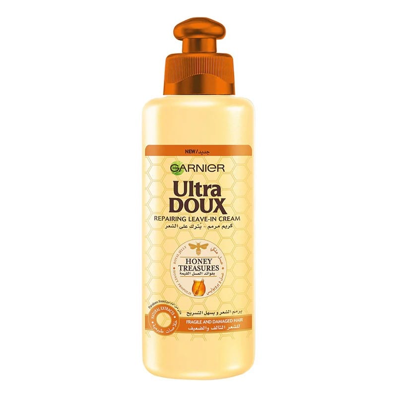 Garnier Ultra Doux Honey Treasures Leave In - 200ml | غارنييه الترا دو ليف ان بالعسل للشعر التالف - 200 مل