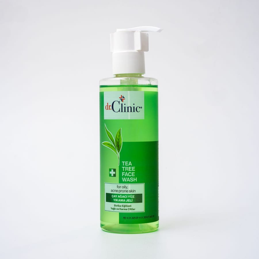 DR.CLINIC TEA TREE FACE WASH 200ml غسول شجرة الشاي للبشرة
