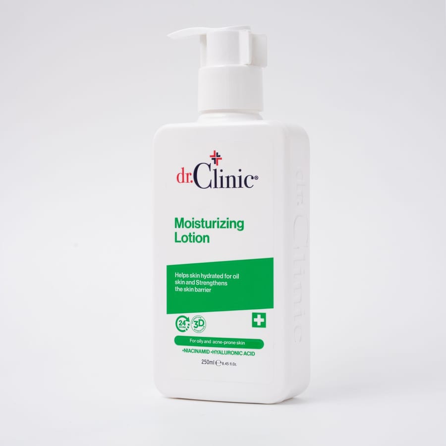 DR.CLINIC MOISTURIZING LOTION 250ml مرطب للبشرة الدهنية والمعرضة لحب الشباب من دكتور كلينك