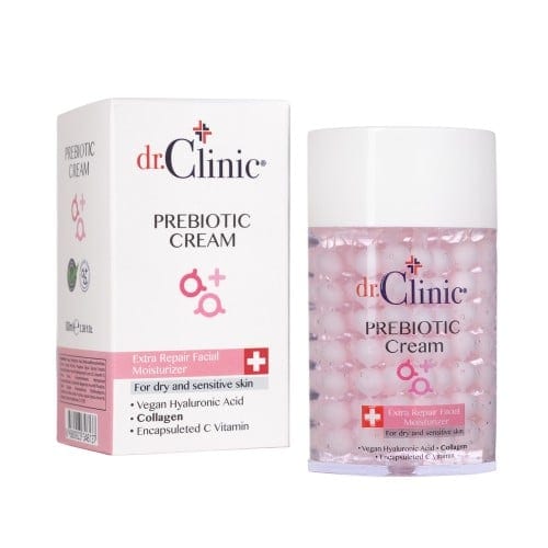 DR CLINIC Prebiotic Cream Extra Repair Moisturizer For dry and sensitive skin دكتور كلينيك كريم مرطب للبشرة الجافة والحساسة
