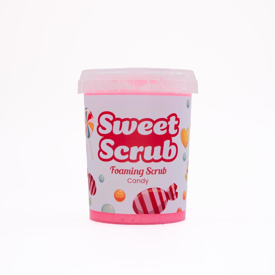 SWEET SCRUB FOAMING SCRUB CANDY BODY SCRUB سويت سكراب رغوي مقشر للجسم
