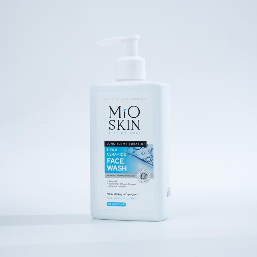 MIO SKIN HYA & CERAMIDE FACE WASH 250ml غسول مرطب ومغذي للبشرة من مايو سكن