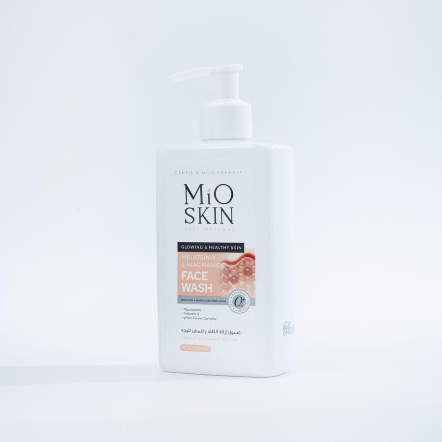 MIO SKIN MELATEIN-X & NIACINAMIDE FACE WASH 250ml غسول للبشرة مضاد للكلف والتصبغات