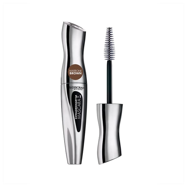 Deborah Milano Mascara Extraordinary 5 in 1, 12 ml - Brown ماسكارا ديبورا ميلانو إكسترا أورديناري 5 في 1، 12 مل - بني