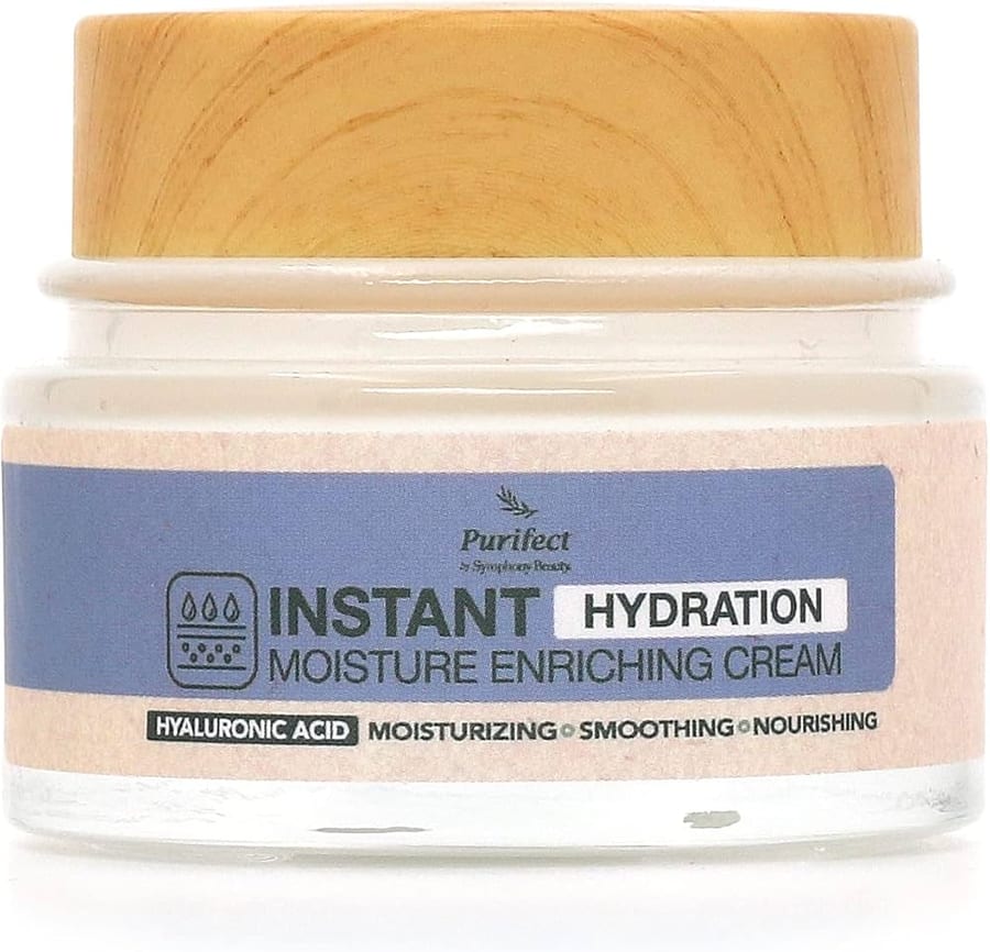 Purifect Instant Hydration Moisture Enriching Cream with Hyaluronic Acid كريم بيوريفكت للترطيب الفوري كريم وجه مضاد للشيخوخة بحمض الهيالورونيك 50 مل
