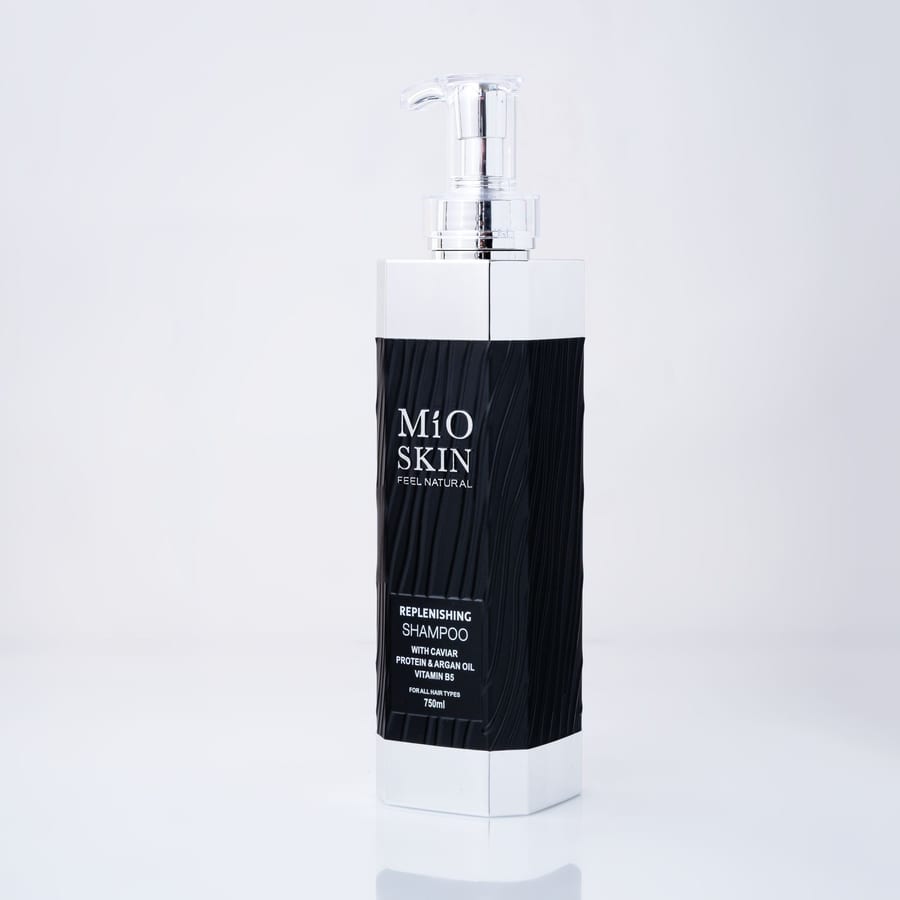 MIO SKIN Feel Natural Replenishing Shampoo 750ml مايو سكن شامبو معالج للشعر بالبروتين وزيت الاركان