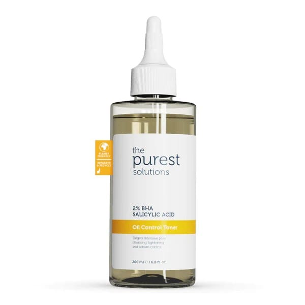 تونر ذا بيورست سوليوشنز للتحكم في الزيوت بحمض الساليسيليك 2% - 200 مل | The Purest Solutions Oil Control Toner 2% Salicylic Acid - 200ml