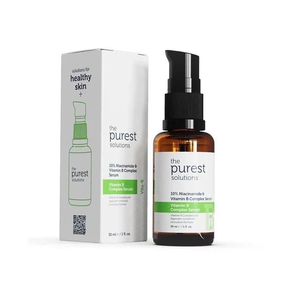 The Purest Solutions Vitamin B Complex Serum (Niacinamide 10% + Vitamin B Complex) | سيروم (نياسيناميد 10% + مركب فيتامين بي)
