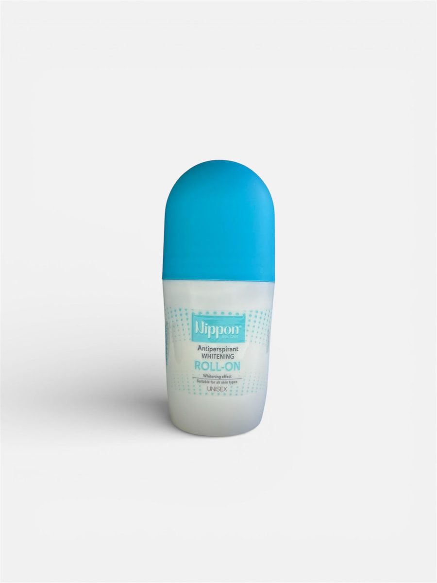 nippon antiperspirant whitening roll-on unisex نيبون رول معالج للتعرق ومفتح سمائي 70 مل