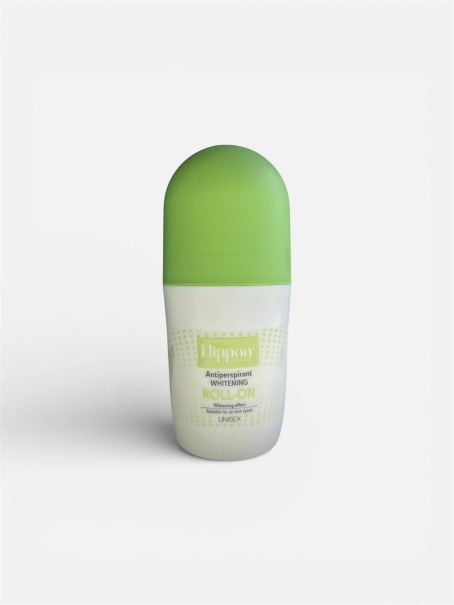 nippon antiperspirant whitening roll-on unisex نيبون رول معالج للتعرق ومفتح اخضر 70 مل