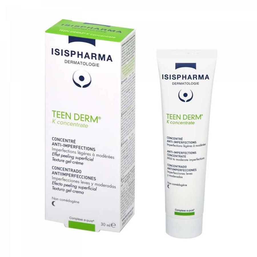 ISIS PHARMA Teen Derm K Concentrate - 30ml | ايزيس فارما سيروم معالج لحب الشباب والرؤوس السوداء- 30 مل